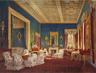 Intérieur dans le manoir des Talyzins à Denezhnikovo