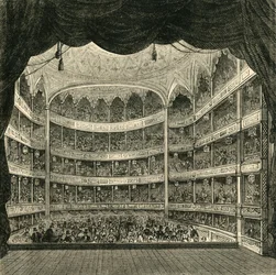 Intérieur du théâtre de Drury Lane, 1804