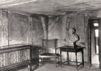 Intérieur de la maison de Shakespeare, Stratford-upon-Avon, Warwickshire, Angleterre, 1924-1926