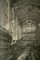 Intérieur de la chapelle, 1875, 1911