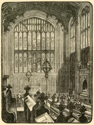 Intérieur de la chapelle, 1898
