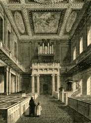Intérieur de la Chapelle Royale Banqueting House, Whitehall, 1881