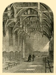 Intérieur du Grand Hall, Lambeth Palace, 1800, vers 1878
