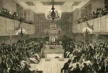 Intérieur de la Chambre des communes, 1834, 1881