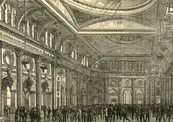 Intérieur de la Bourse royale, 1898