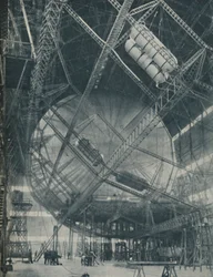 Complexités du cadre et du cylindre : R101 en construction, vers 1935
