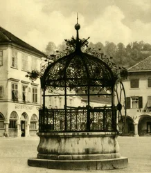 Puits de fer, Bruck an der Mur, Styrie, Autriche, vers 1935