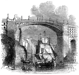 Pont de fer à Sunderland, 1886