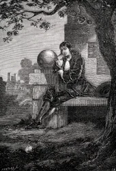 Isaac Newton, scientifique et mathématicien anglais, 17ème siècle vers 1880
