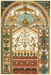 Plafond et peinture murale de la Renaissance italienne, 1898