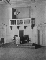 Détail de la Renaissance italienne dans la salle de loge du temple maçonnique, Birmingham, Alabama, 1924