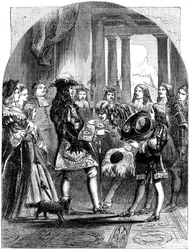 Jacques II prenant congé de Louis XIV de France, 1689