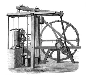 Prototype de machine à vapeur Old Bess de James Watt, vers 1778