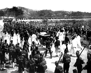 Troupes japonaises, Corée, 1900