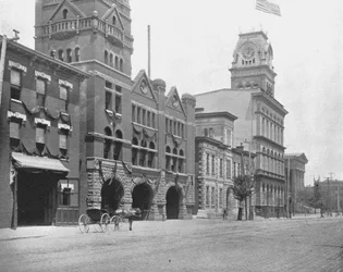 Rue Jefferson, Louisville, Kentucky, USA, vers 1900