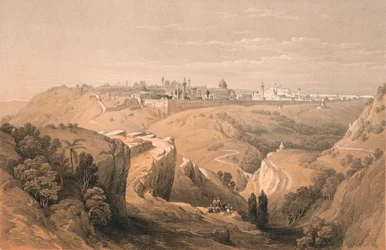 Jérusalem depuis la route menant à Béthanie, 1855