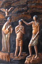 Statue du baptême de Jésus, Brazzaville, Congo
