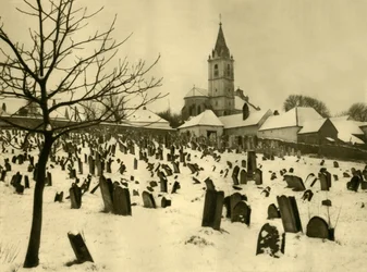 Cimetière juif, Mattersburg, Burgenland, Autriche, vers 1935