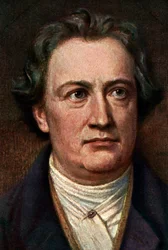 Johann Wolfgang von Goethe 1749-1832, écrivain allemand, vers 1920