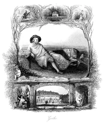 Johann Wolfgang von Goethe, poète, dramaturge et scientifique allemand, 19e siècle