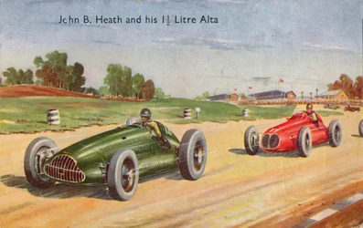 John B. Heath et son 1 12 Litre Alta, vers 1953