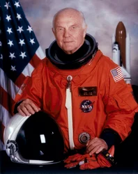 John H Glenn, astronaute américain, mai 1998