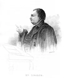 John Leslie 1766-1832, philosophe naturel et physicien écossais, donnant une conférence, 19ème siècle