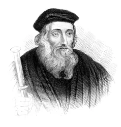 John Wycliffe, théologien et réformateur religieux anglais du 14ème siècle