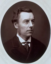 Joseph Chamberlain, homme politique libéral britannique, c1885