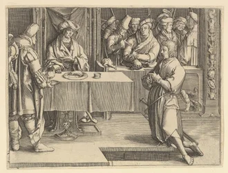 Joseph interprétant les rêves de Pharaon copie, 1640-70