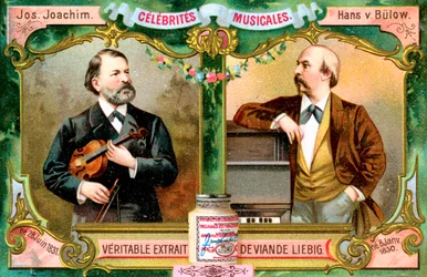 Joseph Joachim et Hans von Bülow, vers 1900