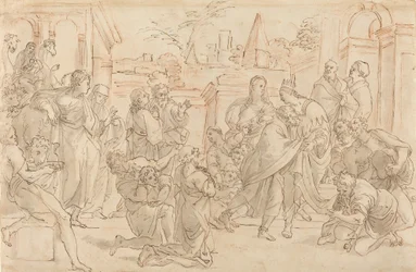 Joseph et ses frères en Égypte [verso], 17ème siècle