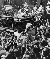 Acclamations jubilaires pour le roi et la reine, 1935