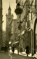 Judengasse, Salzbourg, Autriche, vers 1935