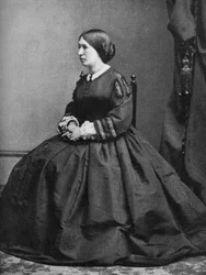 Julia Grant, épouse du président américain Ulysses S Grant, fin du 19e siècle, 1908