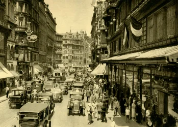 Kärntner Straße, Vienne, Autriche, vers 1935