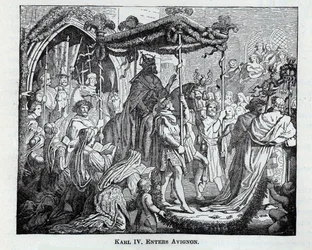 Karl IV entre à Avignon, 1882