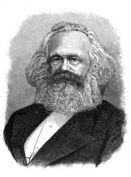 Karl Marx, théoricien politique, social et économique allemand du 19e siècle