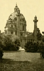 Karlskirche, Vienne, Autriche, vers 1935