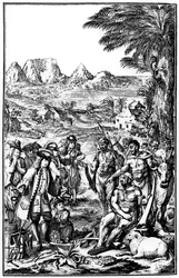 Khoikhois troquant du bétail, Afrique du Sud, 1931