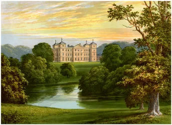 Kimberley Hall, Norfolk, résidence du comte de Kimberley, vers 1880