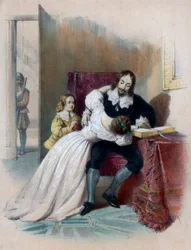 Le roi Charles Ier 1600-1649 se séparant de ses enfants, 1838