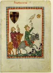 Le roi Conrad le Jeune du Codex Manesse
