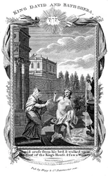 Le roi David regardant Bethsabée, vers 1804