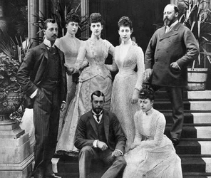 La famille du roi Édouard VII, Marlborough House, Londres, c1890