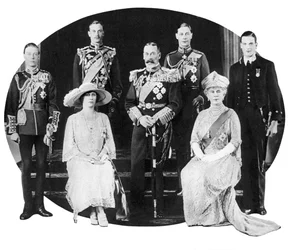 Le roi George V et sa famille, vers les années 1930