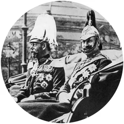 Le roi George V de Grande-Bretagne et le Kaiser allemand, Berlin