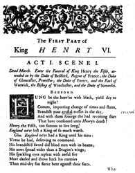 Roi Henri VI. Acte 1. Scène 1