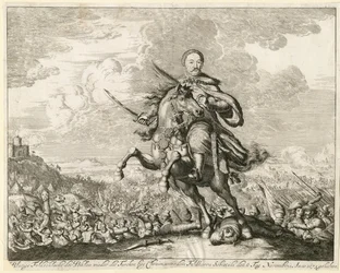 Le roi Jean III Sobieski à la bataille de Khotyn le 11 novembre 1673, 1673