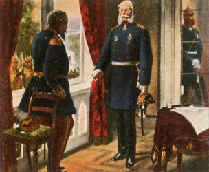 Roi Wilhelm et Empereur Napoléon après la bataille de Sedan, 2 septembre 1870, 1936